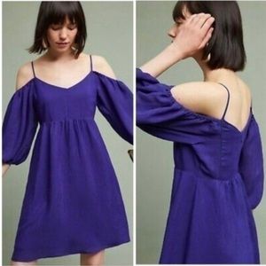 Anthropologie blue dress